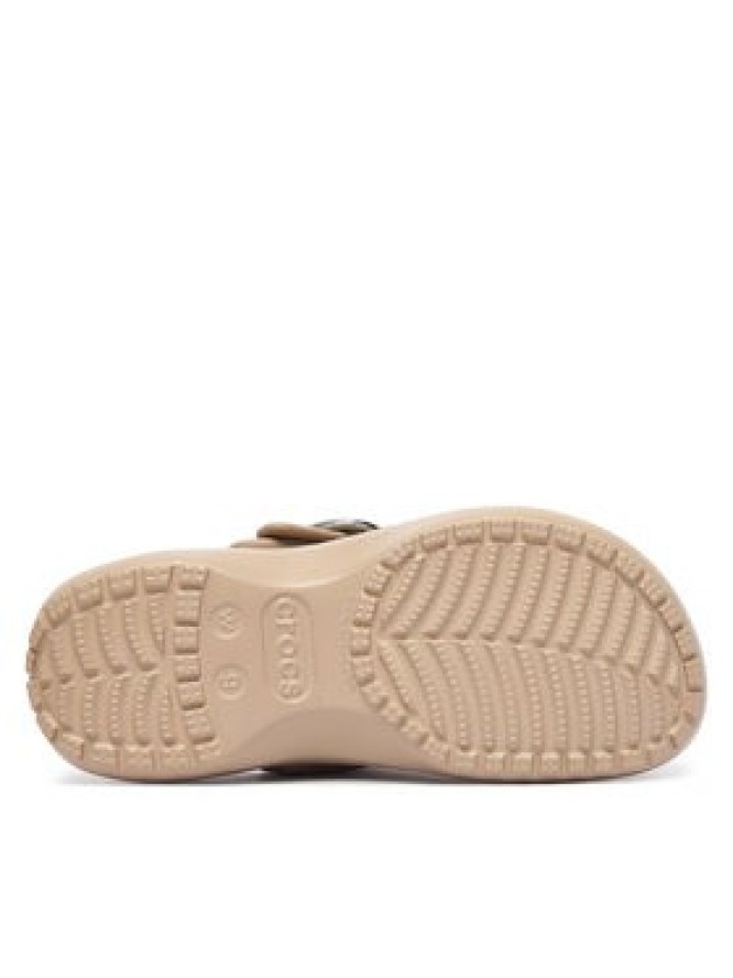 Crocs Klapki Classic Platform Buckle Clog 213230 Beżowy