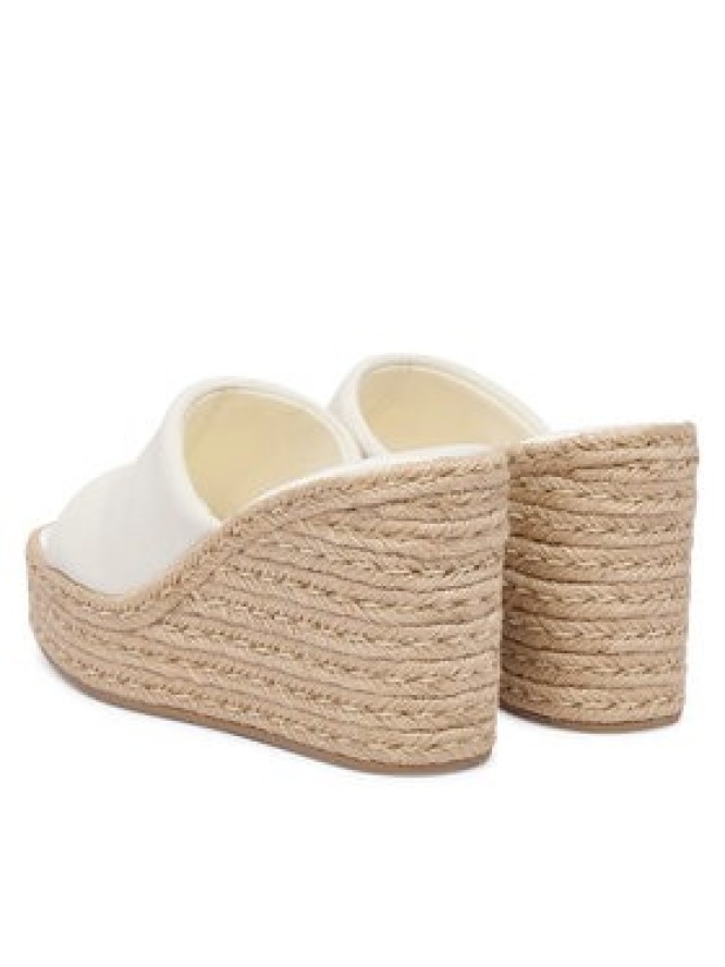Calvin Klein Espadryle Wedge Espad 70 Canvas Mg HW0HW03282 Kremowy