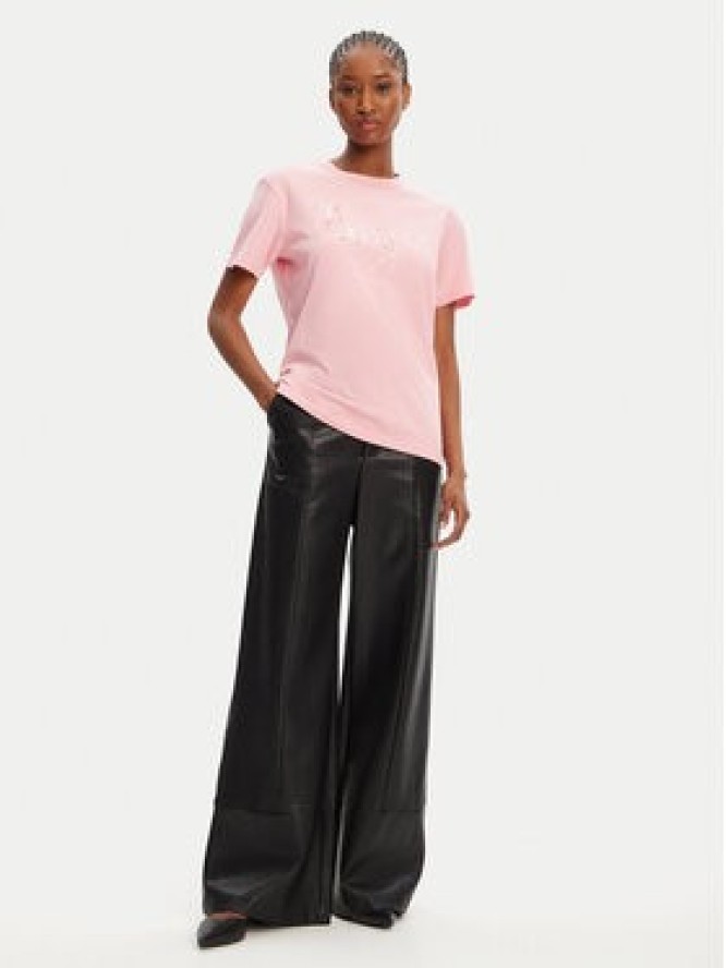 HUGO T-Shirt Damacia_5 50544868 Różowy Regular Fit