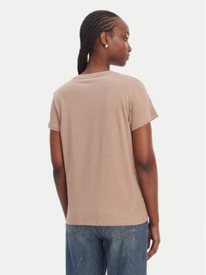 Liu Jo Sport T-Shirt TA6057 JS923 Beżowy Regular Fit