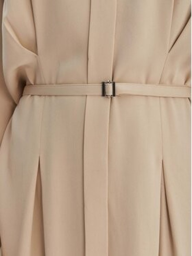 BOSS Sukienka koszulowa Dolala 50552373 Beżowy Relaxed Fit