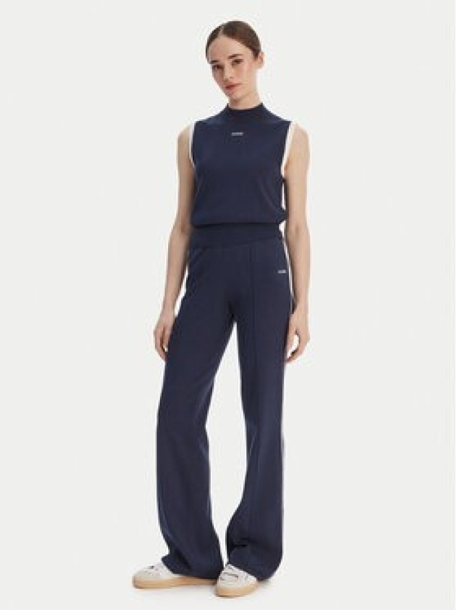 Guess Spodnie dzianinowe V6RB14 Z4642 Granatowy Regular Fit