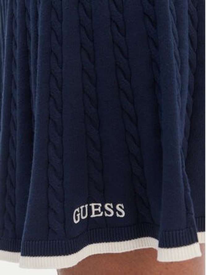 Guess Spódnica mini V6RD07 Z4652 Granatowy Regular Fit