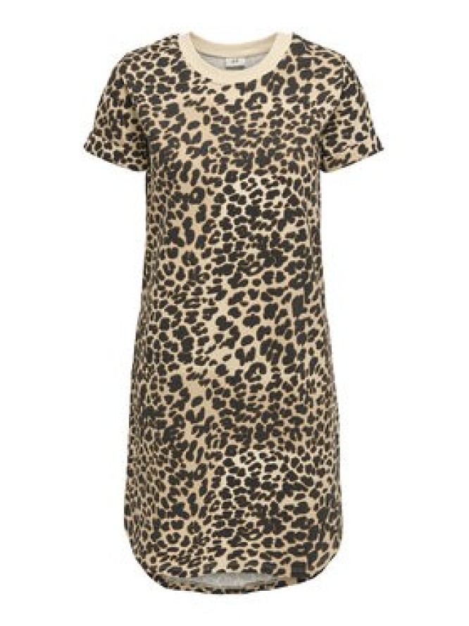 JDY Sukienka codzienna New Ivy 15298074 Brązowy Regular Fit
