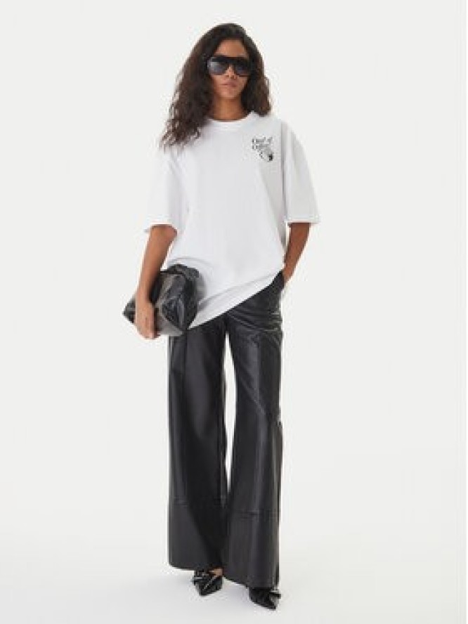 HUGO T-Shirt 50560772 Biały Oversize