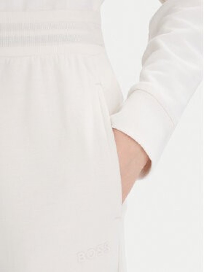 Boss Spodnie dresowe CP Stripe 50524759 Écru Regular Fit