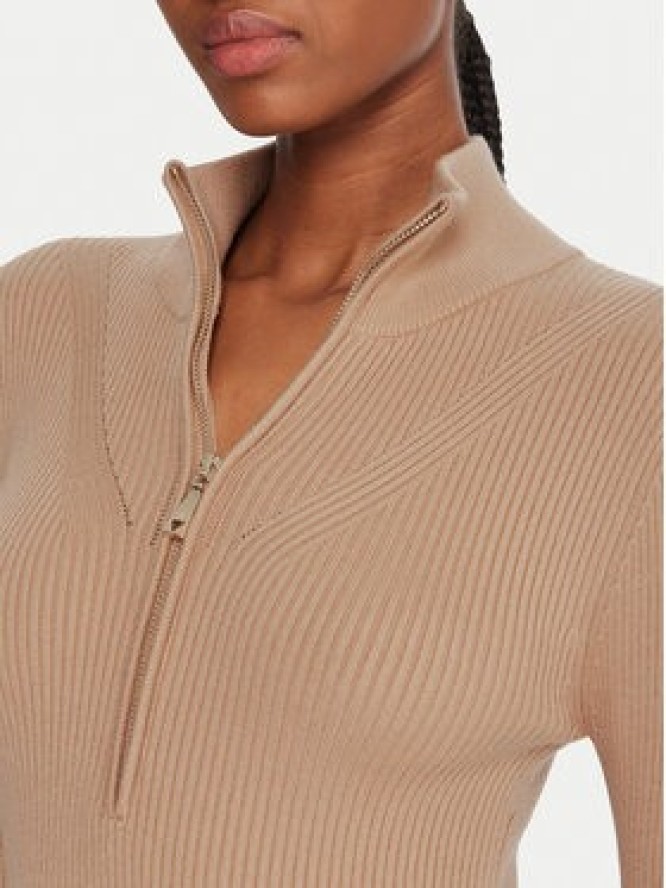 Guess Sukienka codzienna W5BK45 Z0572 Beżowy Slim Fit