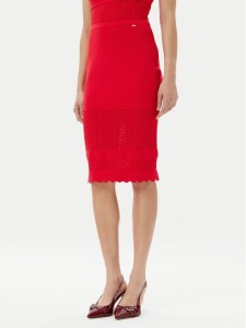 Gaudi Spódnica ołówkowa 511FD73005 Czerwony Slim Fit