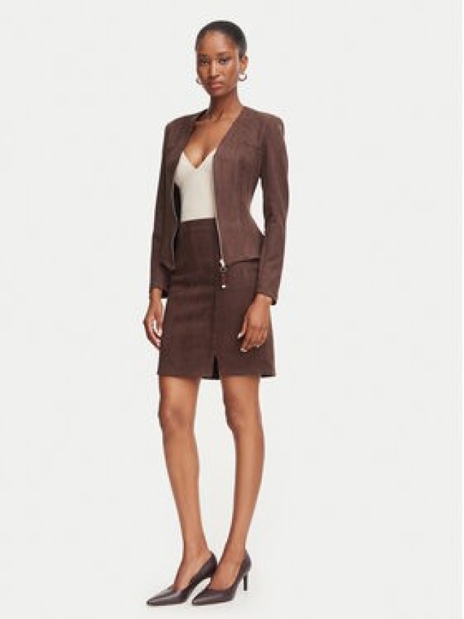 Rinascimento Marynarka CFC0130676003 Brązowy ciemny Slim Fit