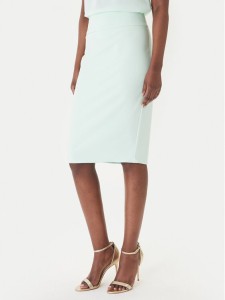 Rinascimento Spódnica ołówkowa CFC0128651003 Zielony Slim Fit