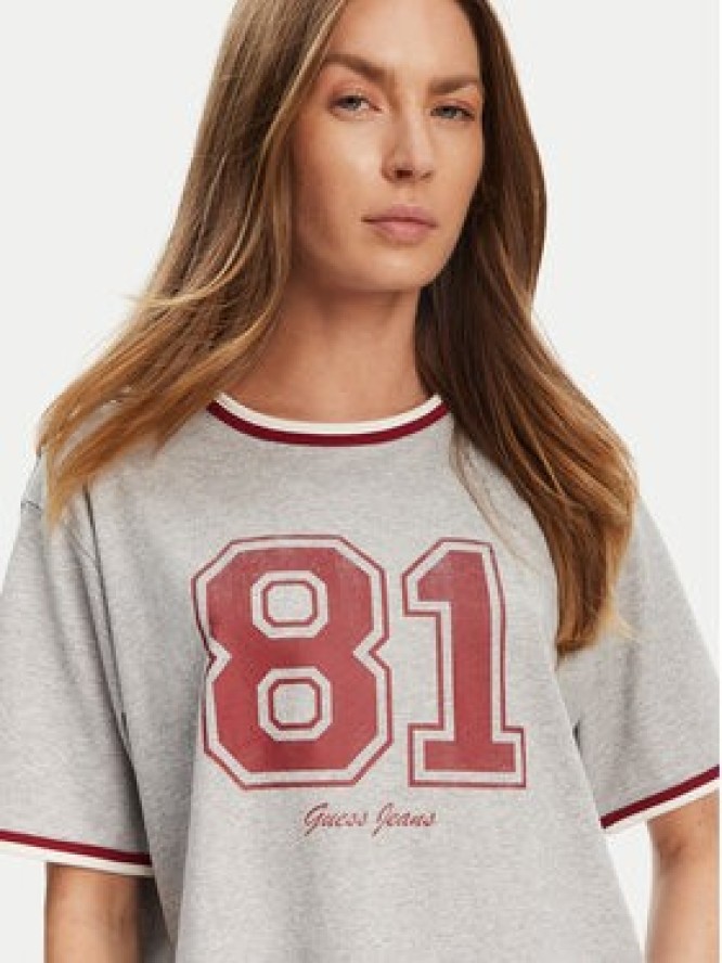 Guess Jeans T-Shirt W5YI19 K8HM0 Szary Regular Fit