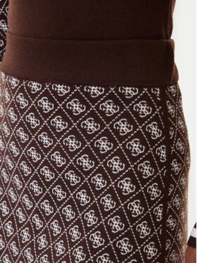 Guess Spódnica ołówkowa W5BD81 Z3JD2 Brązowy Slim Fit