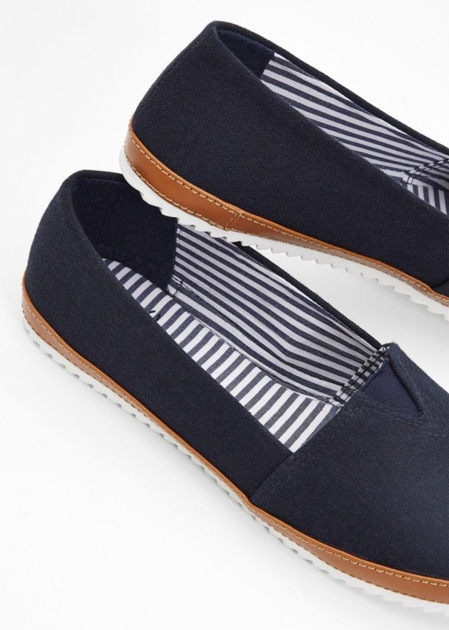 Buty wsuwane z bawełnianego płótna