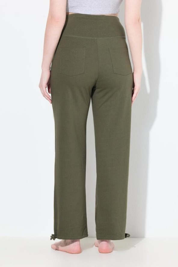 Damskie Spodnie dresowe Bellieva ekstra szeroki pas bio-bawełna