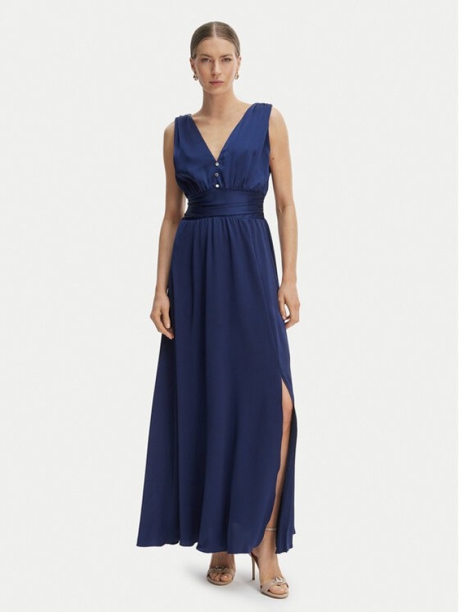 Morgan Sukienka wieczorowa 261-RSILVIA Granatowy Regular Fit