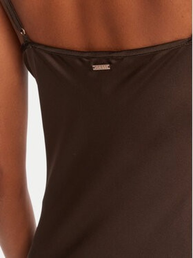 Guess Sukienka codzienna W5GK85 WH9C2 Brązowy Regular Fit