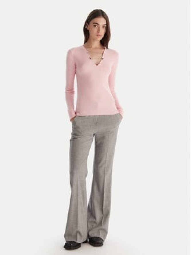 Patrizia Pepe Sweter 2K0331/K7S0-M555 Różowy Regular Fit