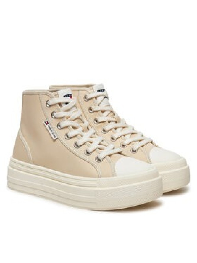 Tommy Jeans Trampki Foxing EN0EN02704 Beżowy