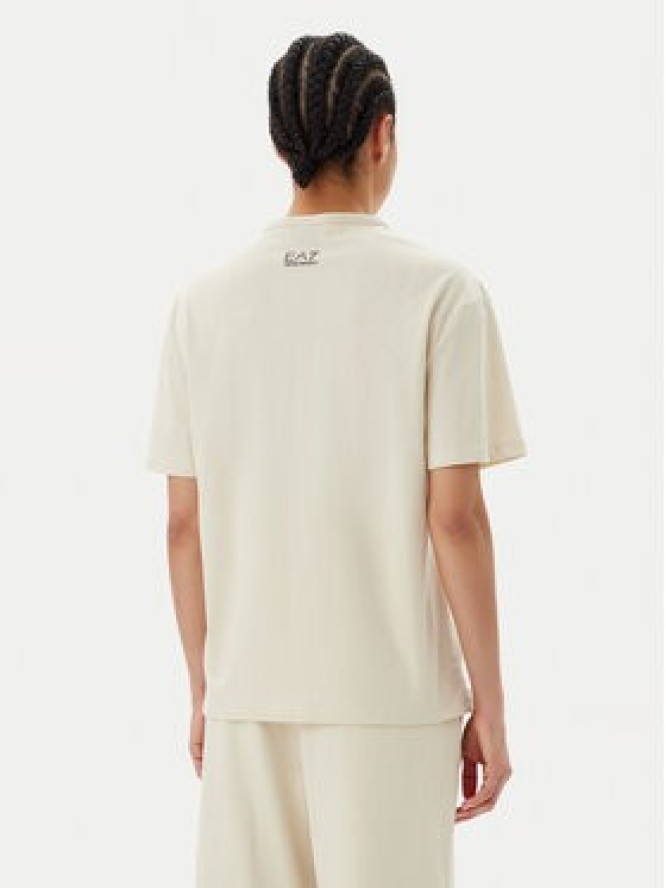 EA7 Emporio Armani T-Shirt 7W000098 AF12503 U1079 Beżowy Loose Fit