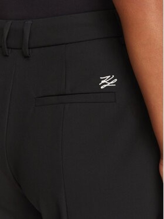 KARL LAGERFELD Spodnie materiałowe B3W10085 Czarny Regular Fit