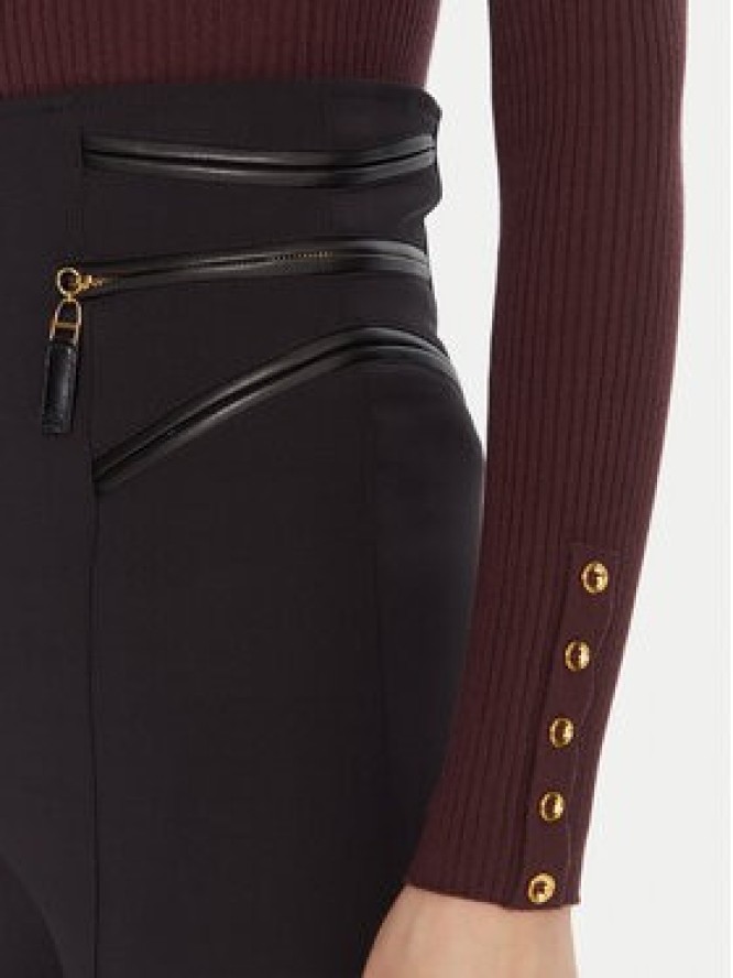 Elisabetta Franchi Spodnie materiałowe PA-119-56E2-V440spodnie Czarny Regular Fit