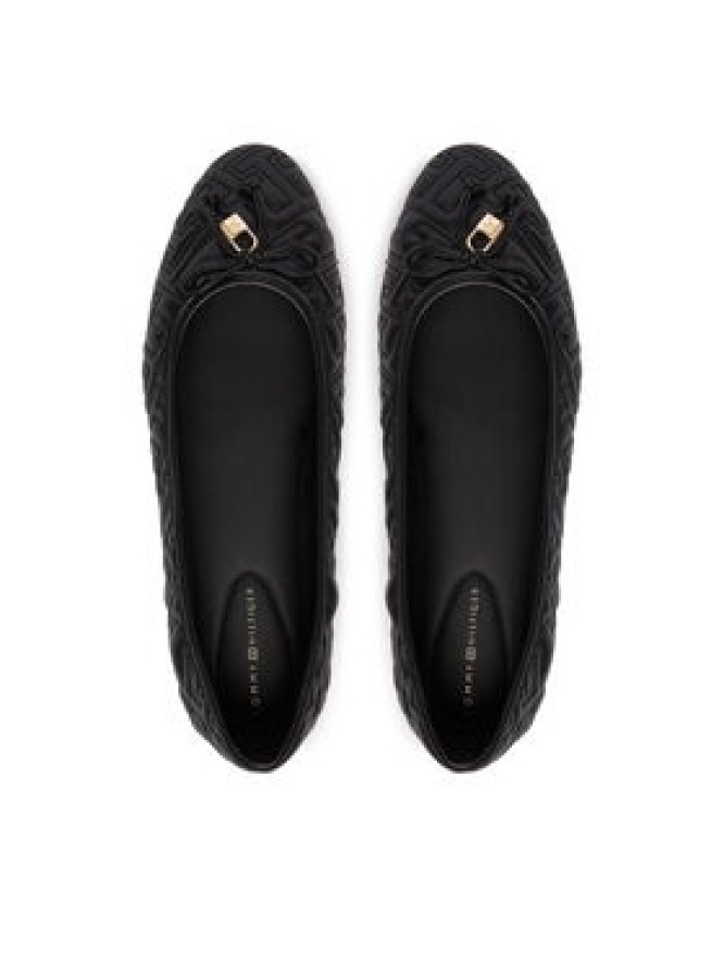 Tommy Hilfiger Baleriny Th Quilted Ballerina FW0FW09264 Czarny