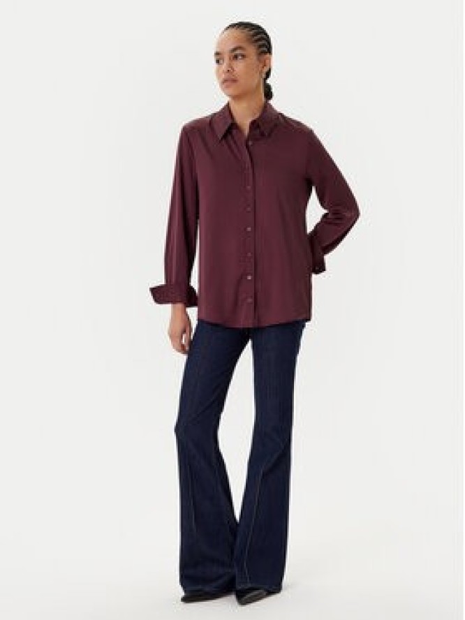 Guess Koszula A114 Bordowy Regular Fit