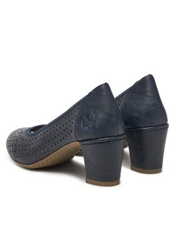 Rieker Czółenka CEO-41057-14 Granatowy