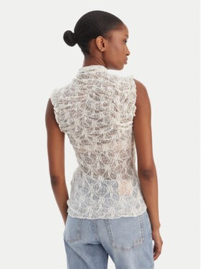 Vero Moda Bluzka Lisa 10337963 Biały Tight Fit