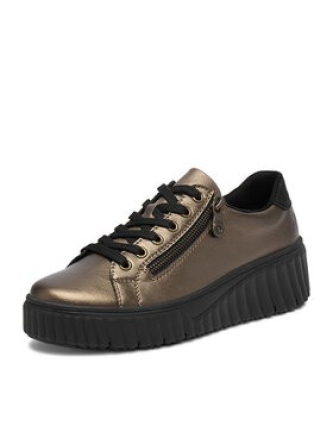 Rieker Sneakersy CEO-N2501-90 Złoty