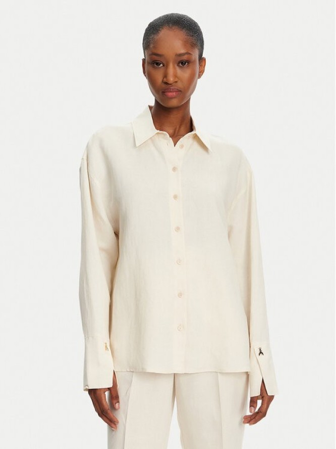 Patrizia Pepe Koszula 2C1602 A052 B823 Écru Regular Fit