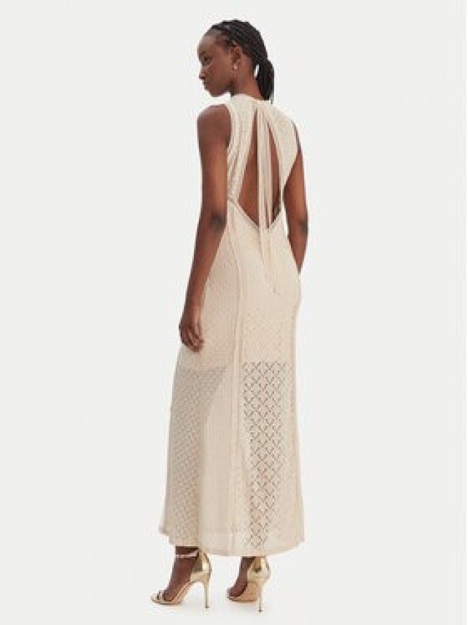 Guess Sukienka koktajlowa W6GK16 K2953 Beżowy Slim Fit