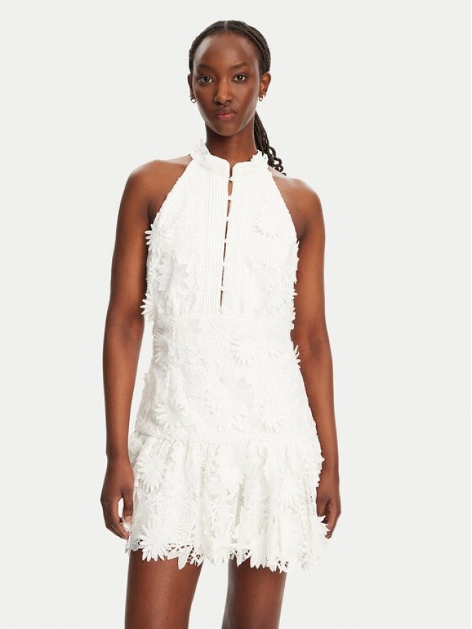 Bardot Sukienka koktajlowa Remy 59845DB Biały Slim Fit