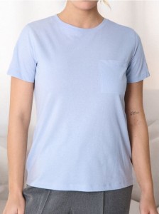 Koszulka basic - błękitny