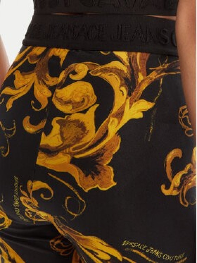 Versace Jeans Couture Legginsy 79HAC101 JS501 Czarny Slim Fit