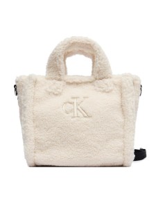 Calvin Klein Jeans Torebka Teddy Tote Bag IU0IU00355 Beżowy