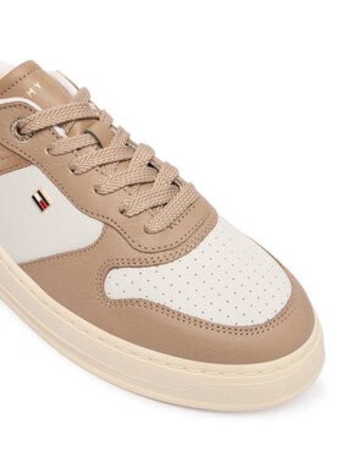 Tommy Hilfiger Sneakersy Th Sporty Cupsole Tumbled Ltr FW0FW09024 Beżowy