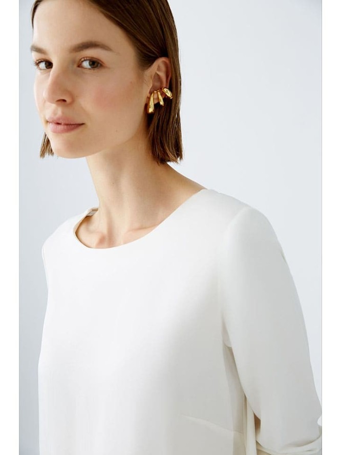 Oui Bluzka w kolorze białym rozmiar: 36