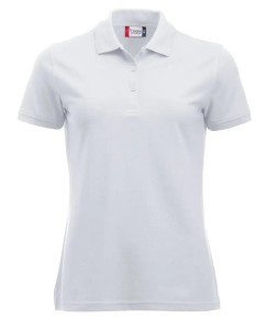 clique Polo Manhattan Women biały, krótki rękaw, paski żakardowe – white