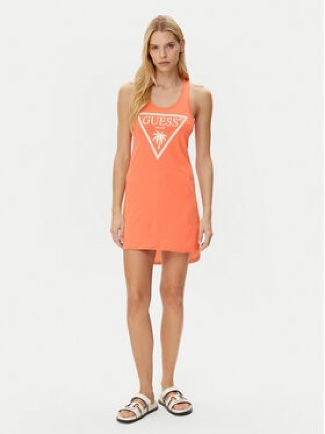 Guess Sukienka codzienna E3GP03 JA914 Pomarańczowy Regular Fit