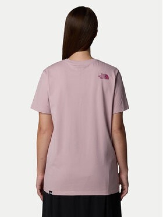 The North Face T-Shirt Easy NF0A8A6G Różowy Loose Fit