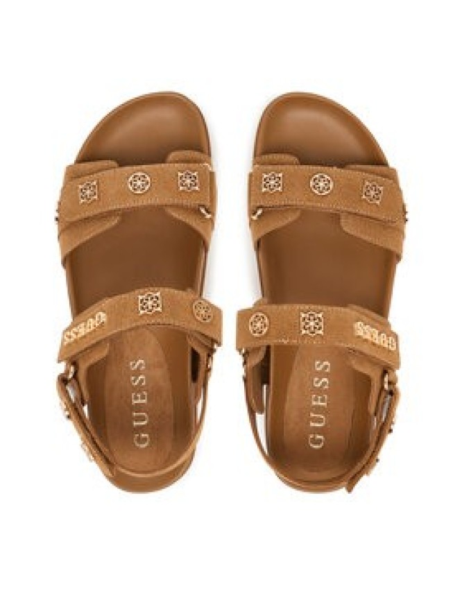 Guess Sandały FLPFLO ESU03 Brązowy
