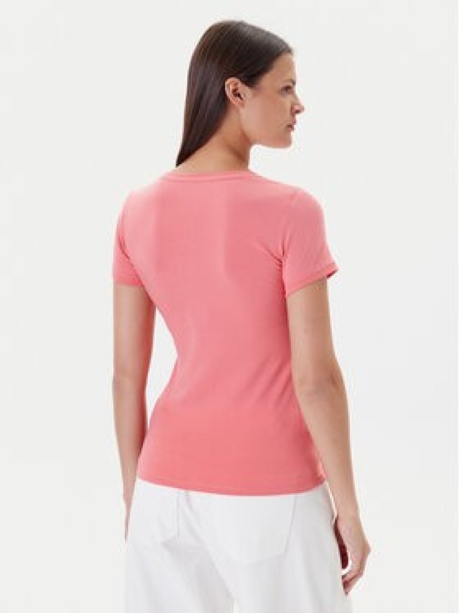 Guess T-Shirt W2YI45 J1314 Różowy Slim Fit