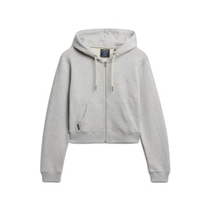 Damska krótka bluza z kapturem z zamek i logo Superdry Essential