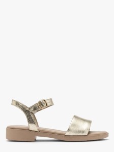 Złote sandały na lekkiej podeszwie