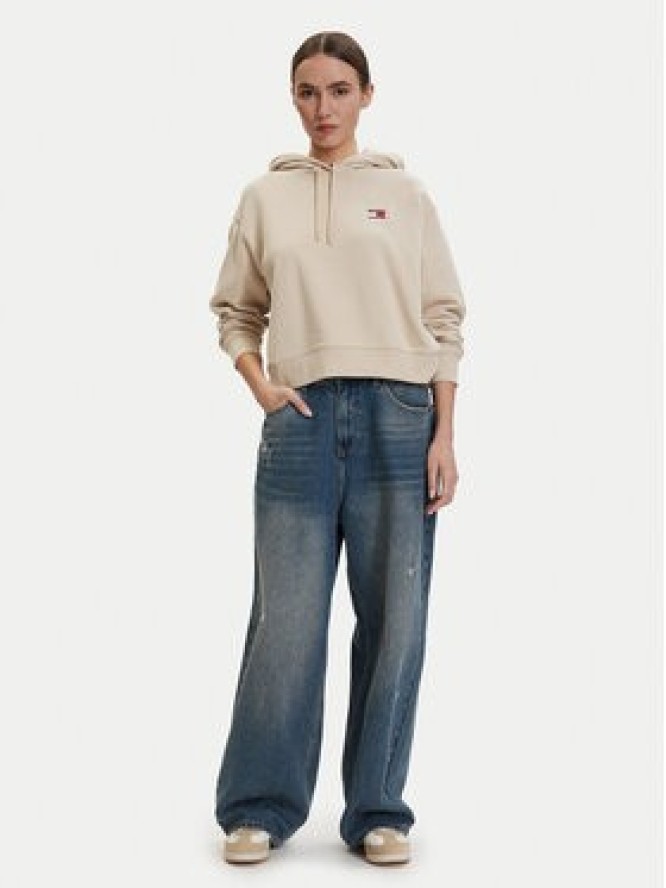 Tommy Jeans Bluza DW0DW22357 Beżowy jasny Regular Fit