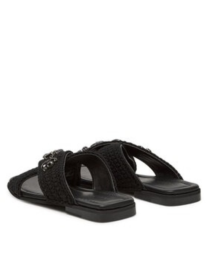 Inuikii Klapki Woven Crossed Stones 70104-369 Czarny