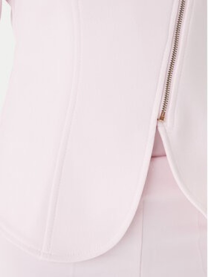 Rinascimento Marynarka CFC0127901003 Różowy Slim Fit