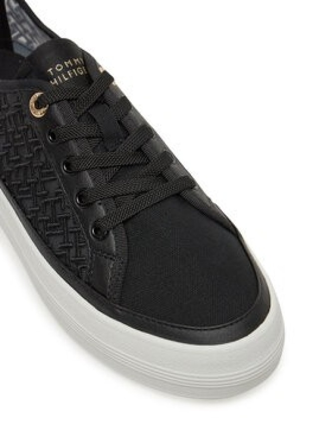 Tommy Hilfiger Sneakersy Vulc Embroidered Sneaker FW0FW08685 Czarny