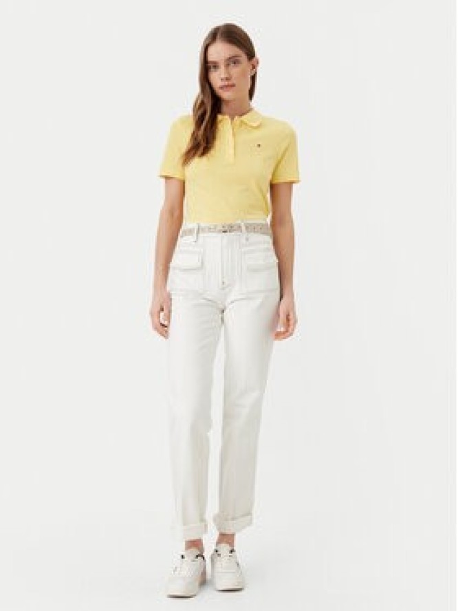Tommy Hilfiger Polo 1985 WW0WW43225 Żółty Slim Fit